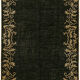 Hand-knotted anatolian antique 1970s 213 cm x 298 cm black wool carpet