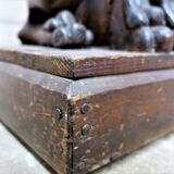 Antique Asian side table with Pixiu