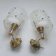 Pair of vintage rockabilly wall lights from the 60s