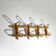 Wall coat rack in rattan and woven wicker, 1960s.