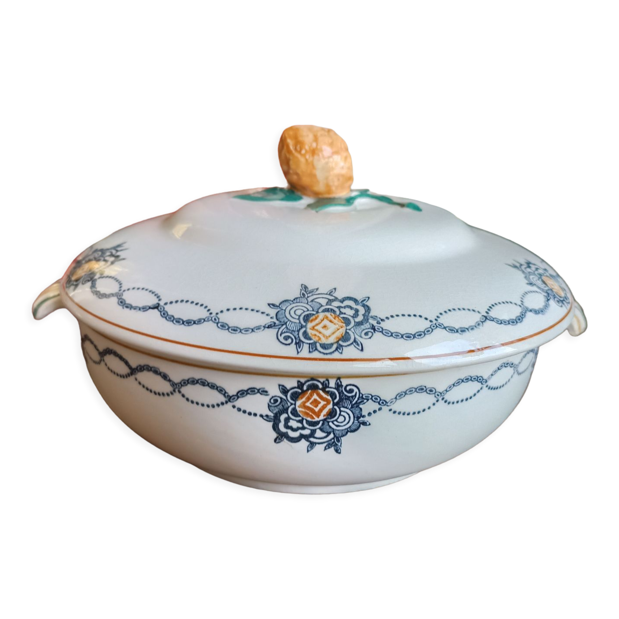 Old vegetable tree in iron earth by Saint-Amand