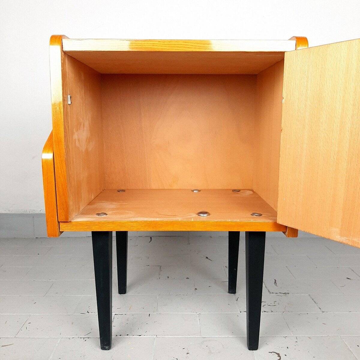 Polish bedside table from the mid-century, 1970s.