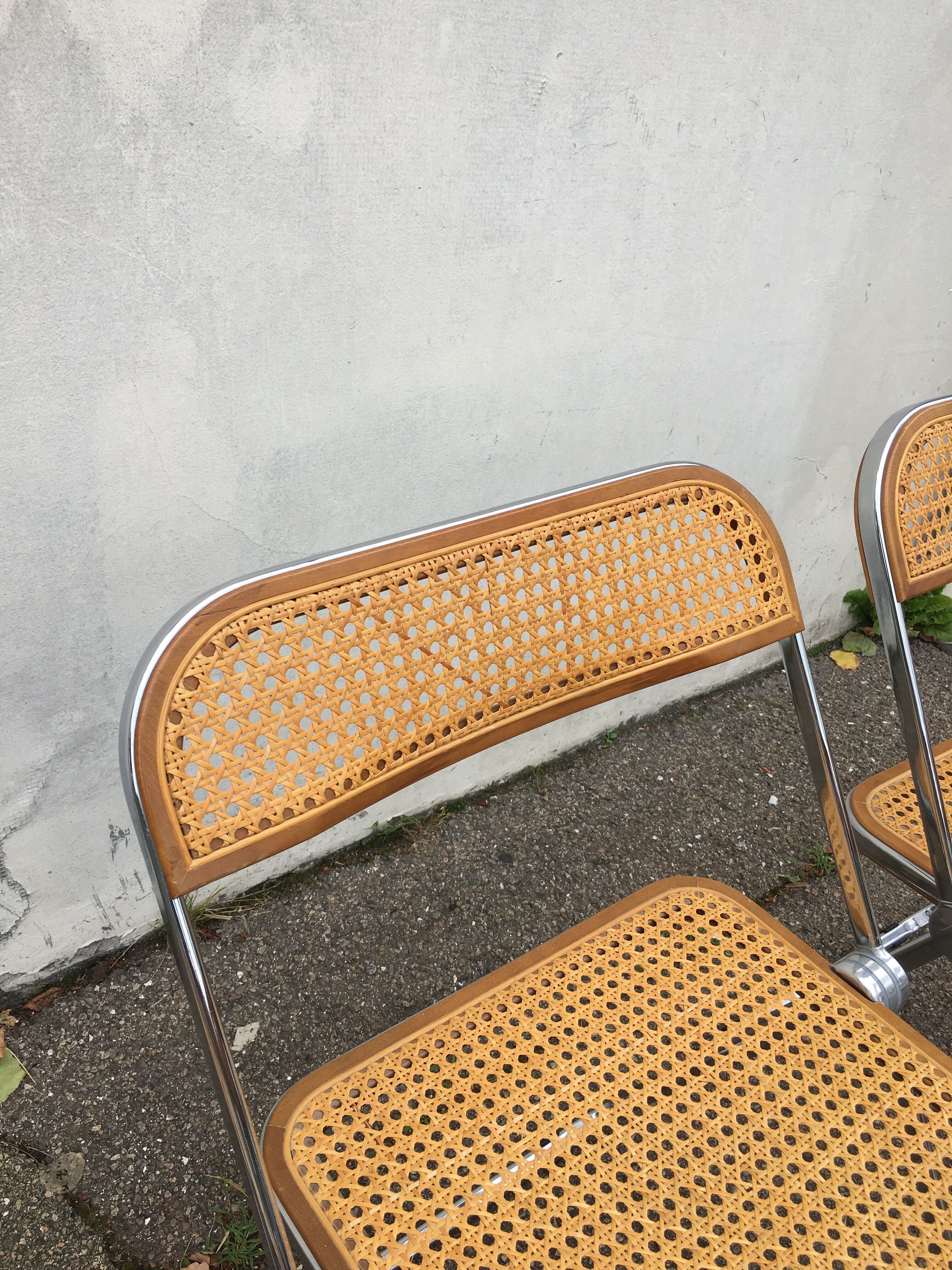 6 plia chairs by Giancarlo Piretti, Castelli circa 1967