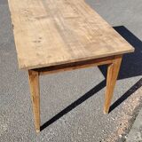 Old rustic farm table made in 1900s in oak - 1m22