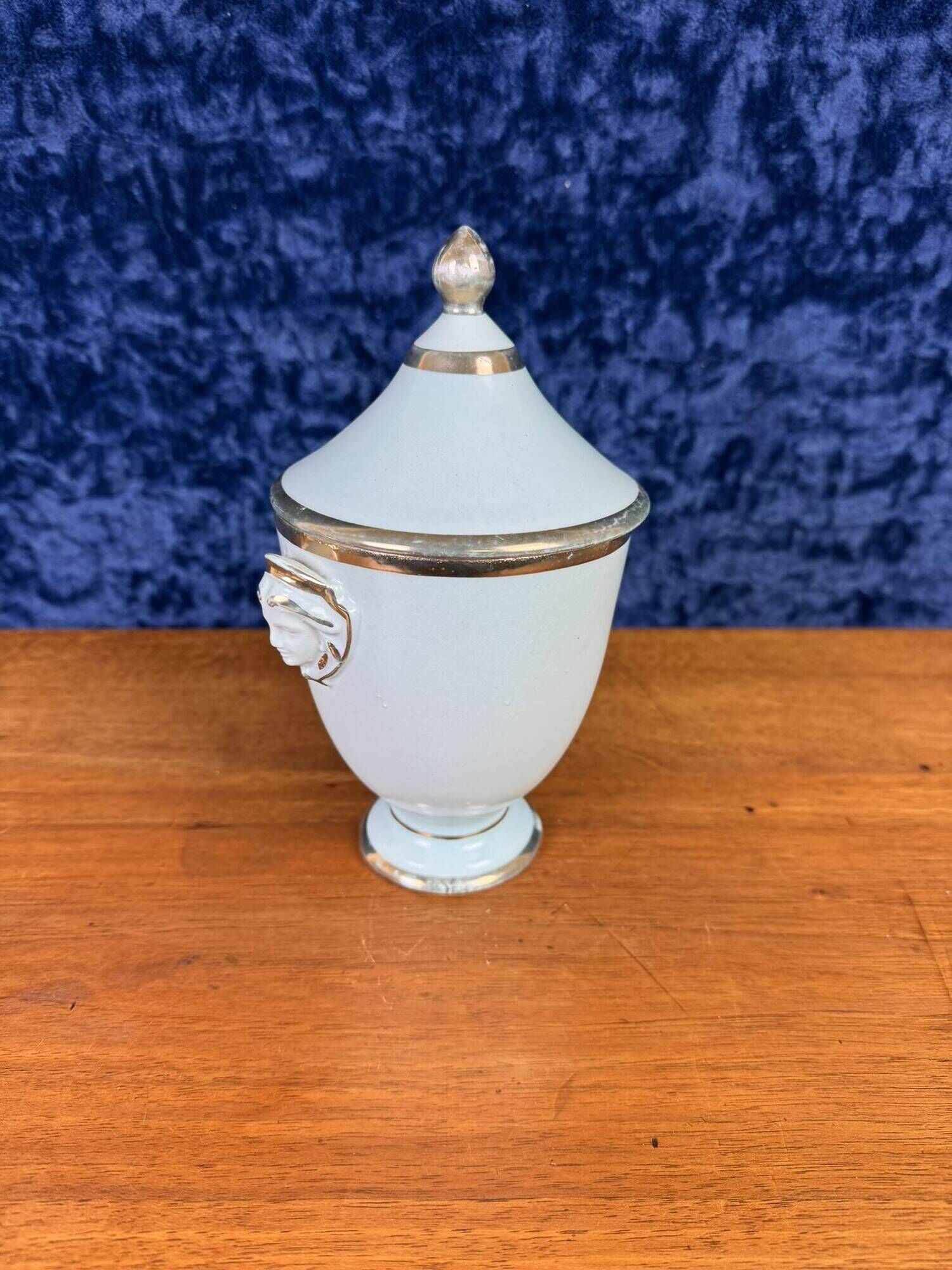 Superb Empire style drageoir in Paris porcelain from the late 19th century