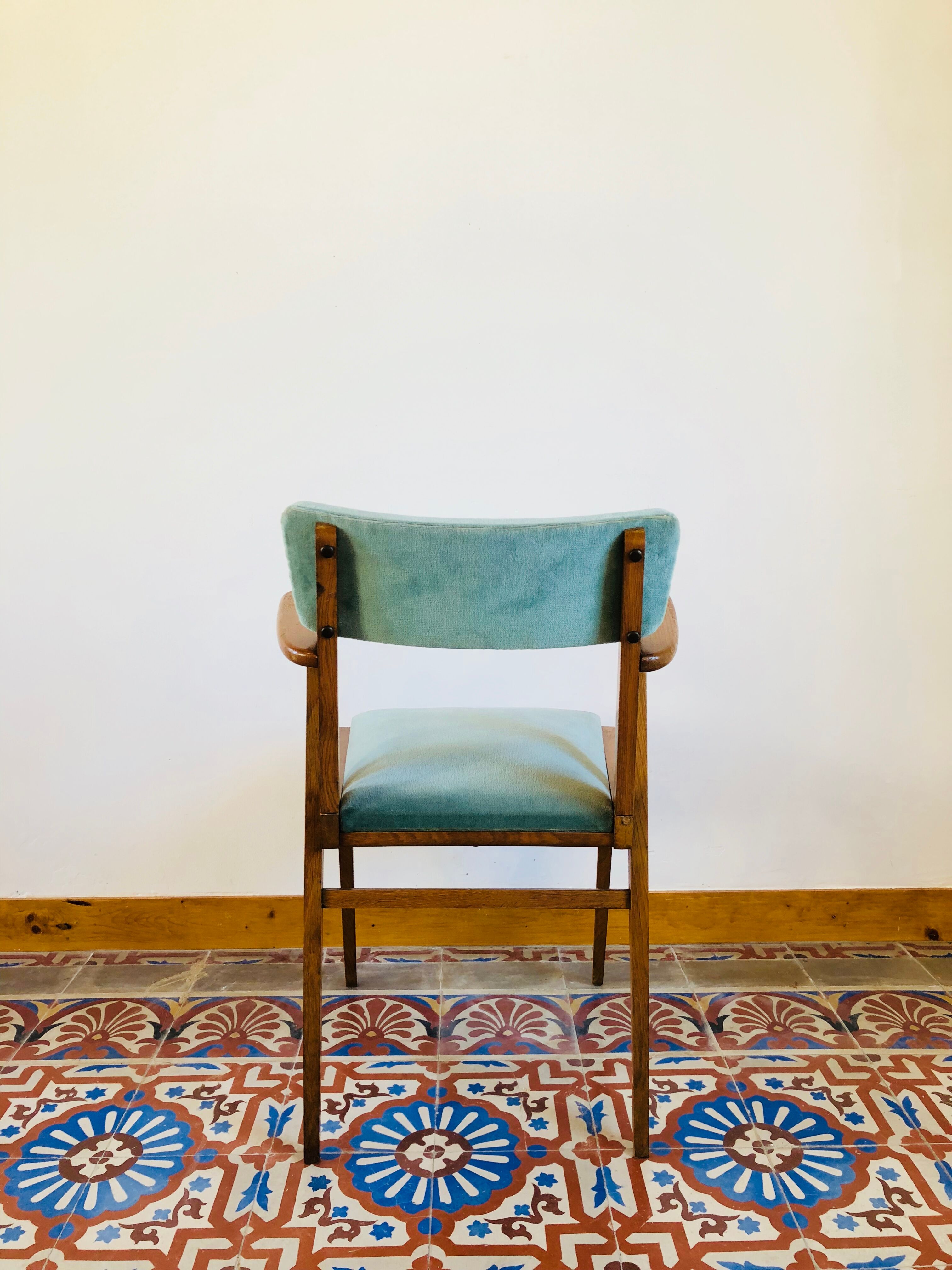 Velvet armchair 1960