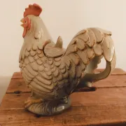 Carafe, vintage teapot Rooster • Ceramic