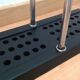 Chrome plated metal umbrella holder and black base 60/70 years