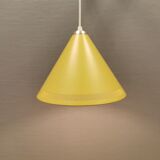Original Danish corn yellow Lyfa cone pendant from 1972