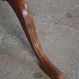 A Swedish folding table made of burl wood by Carl Hollst, Eskilstuna, 1787-1830.