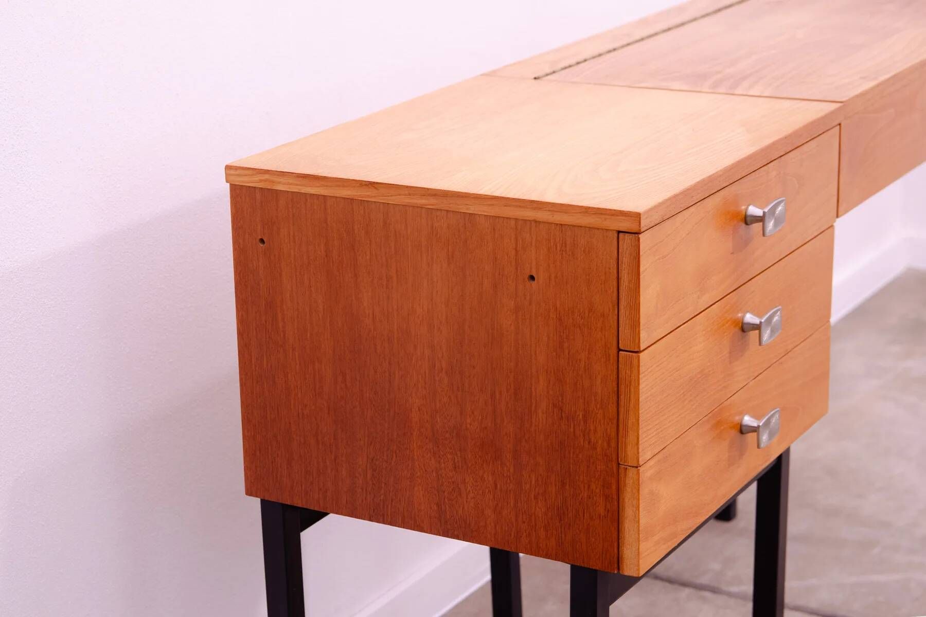 Ladies' dressing table by UP Závody, mid-century vanity table with storage