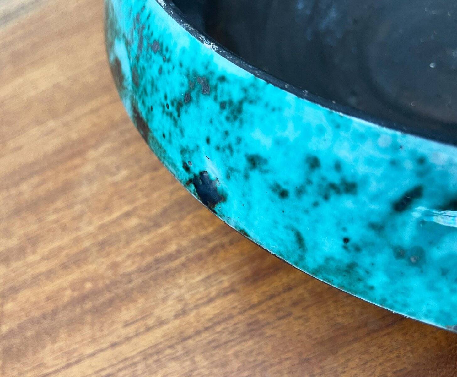 Grand bol de poterie d'atelier allemand du milieu du siècle de BKW Böttger Keramik Wandsbek, Hambourg, années 1960