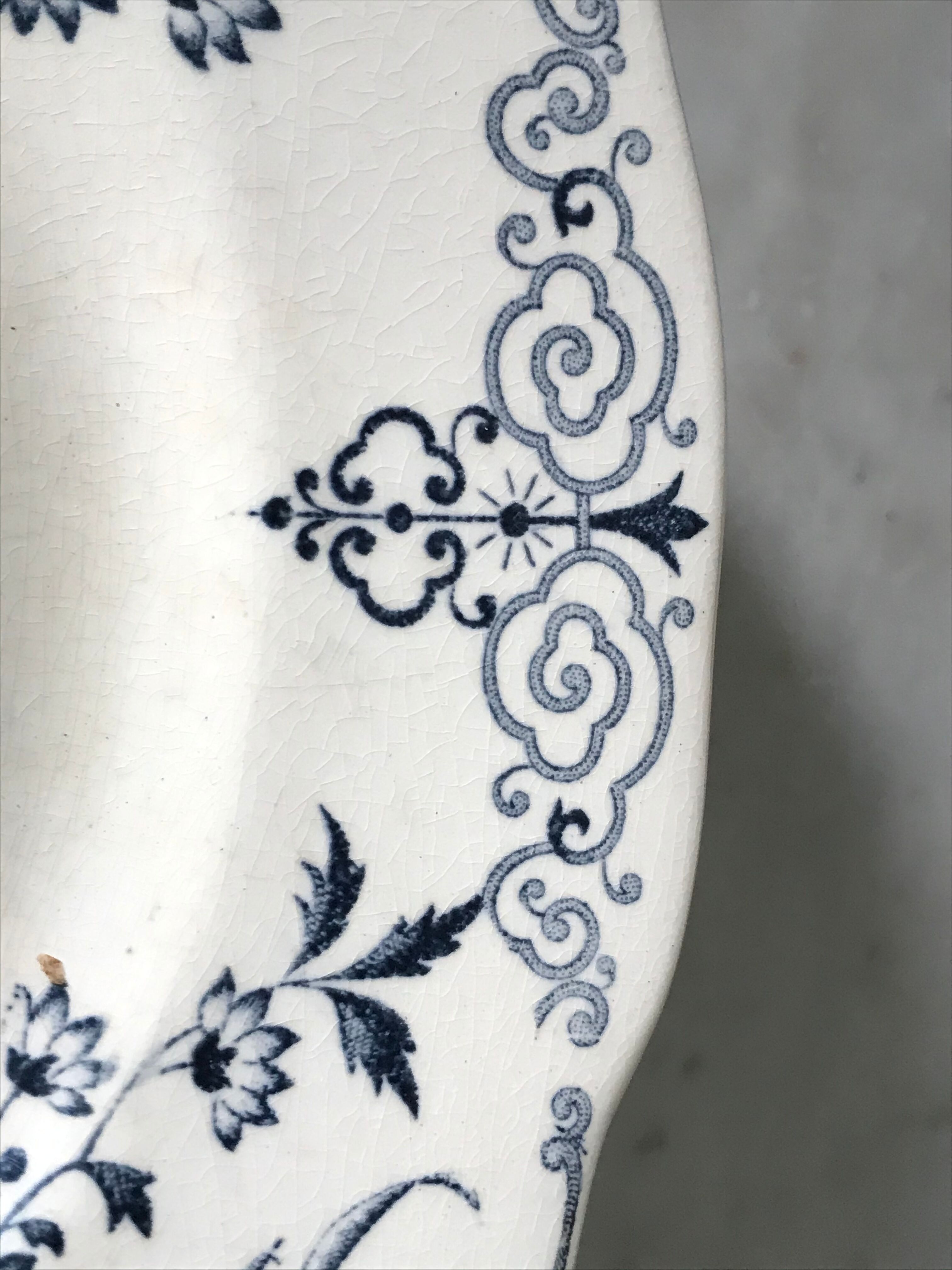 Série de 9 assiettes plates Sarreguemines & Digoin