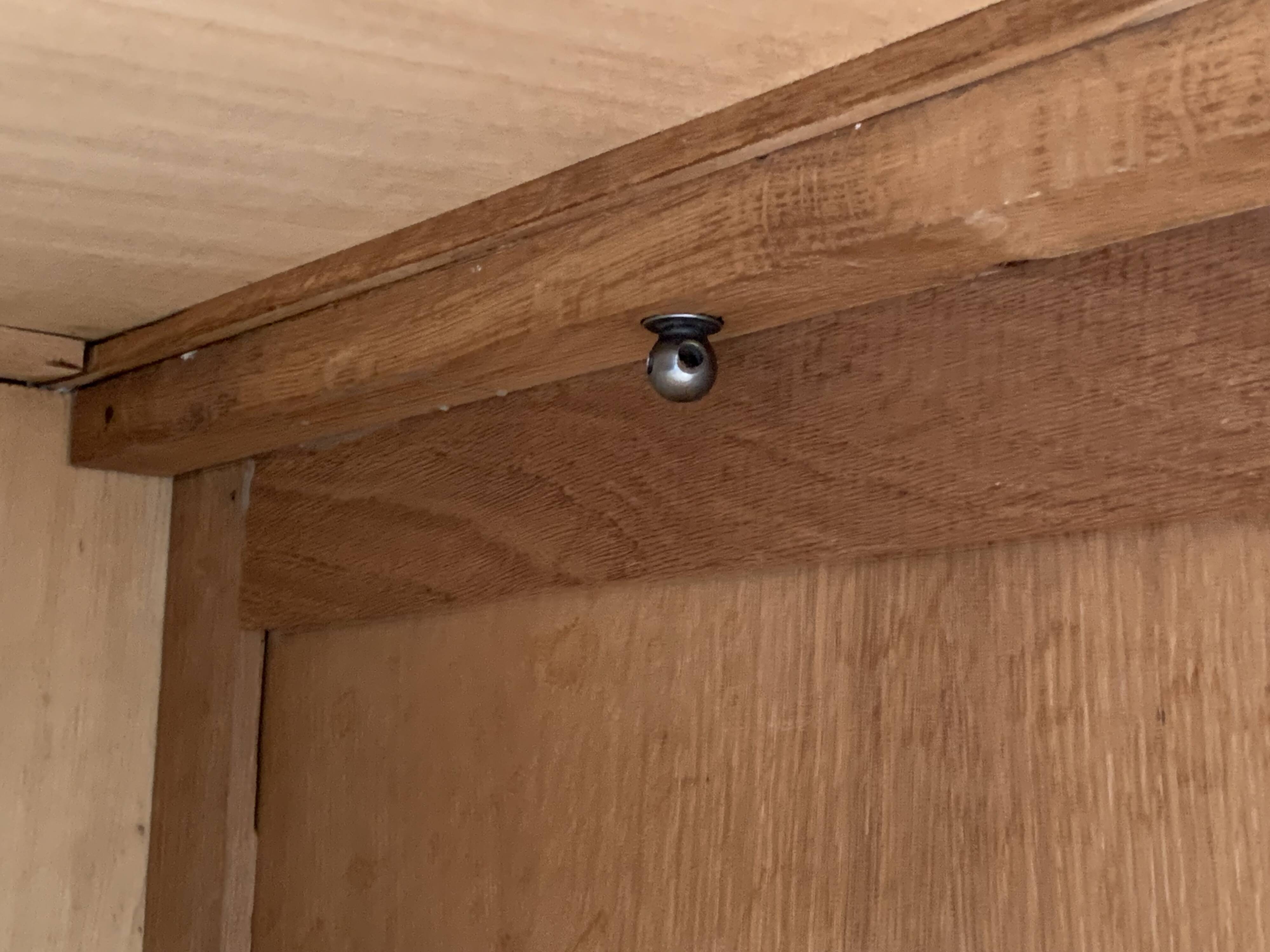 Parisian art deco wardrobe sliding doors solid raw oak