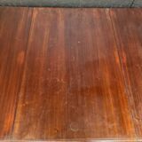 Folding and extendable mahogany table