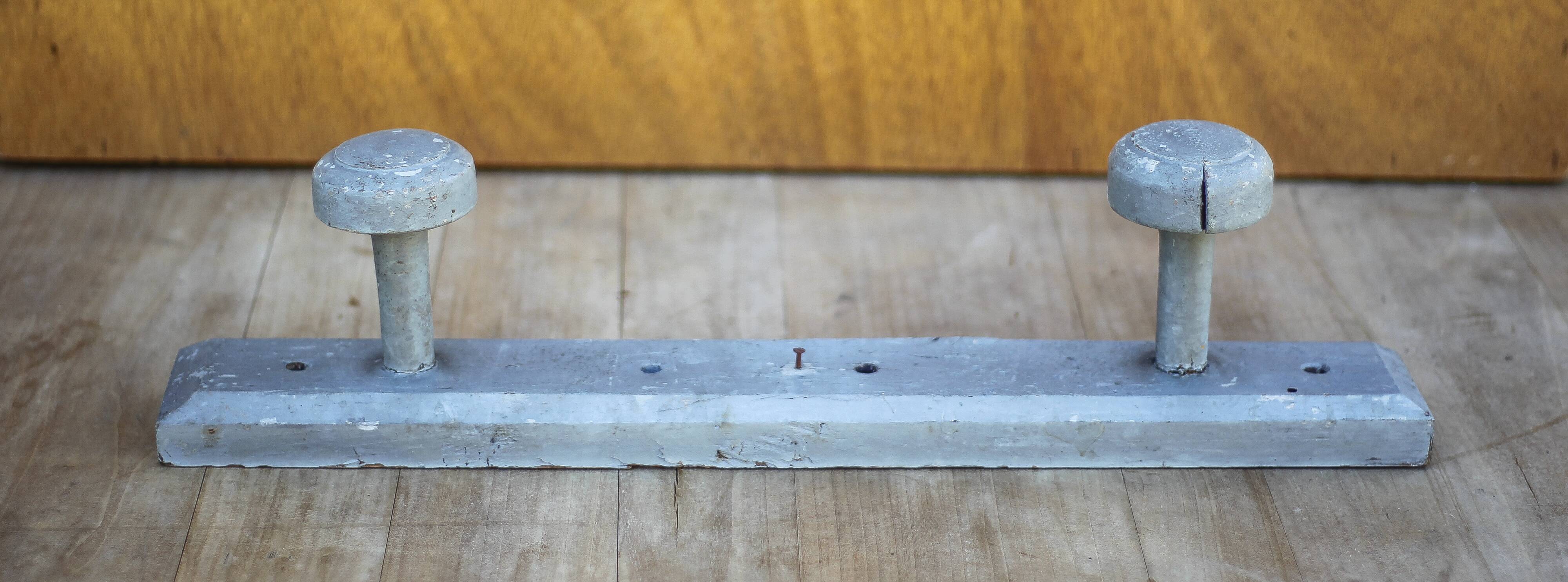 Porte-manteau mural vintage, porte-manteau bois, patères bois