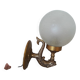Opaline bubble glass wall lamp