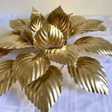 Ceiling lamp flower golden leaves