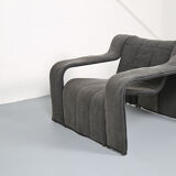 Danish design KEBE steeltube graphic upholstered lounge chair