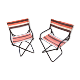 Pair of pious camping chairs 70s