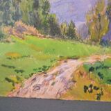 Georges Planes (1897-1977) Valley Landscape, Riverbank (double-sided)