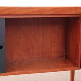 Scandinavian desk boomerang in teak by Arne Hovmand Olsen