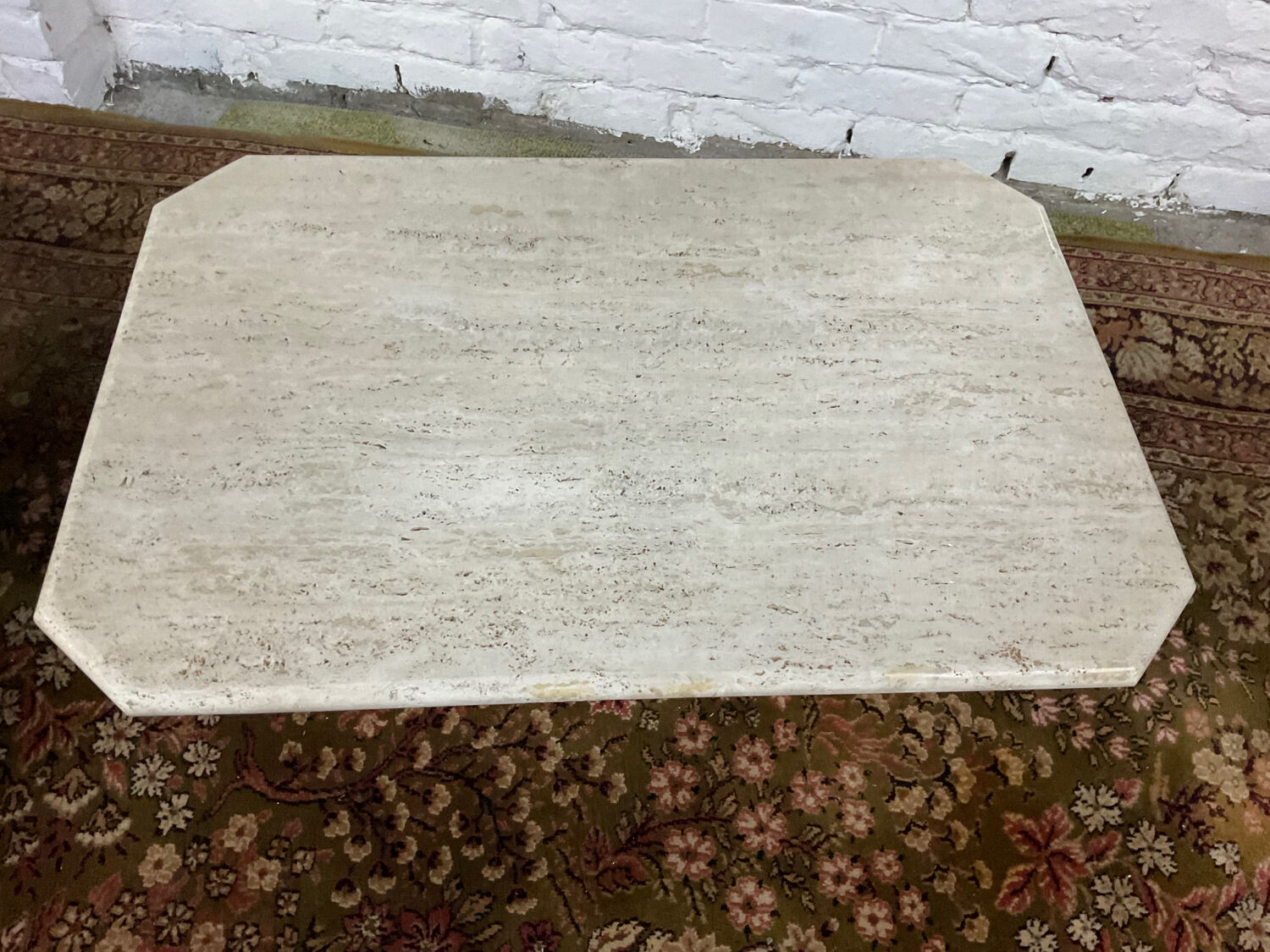 Travertine coffee table from the 70s