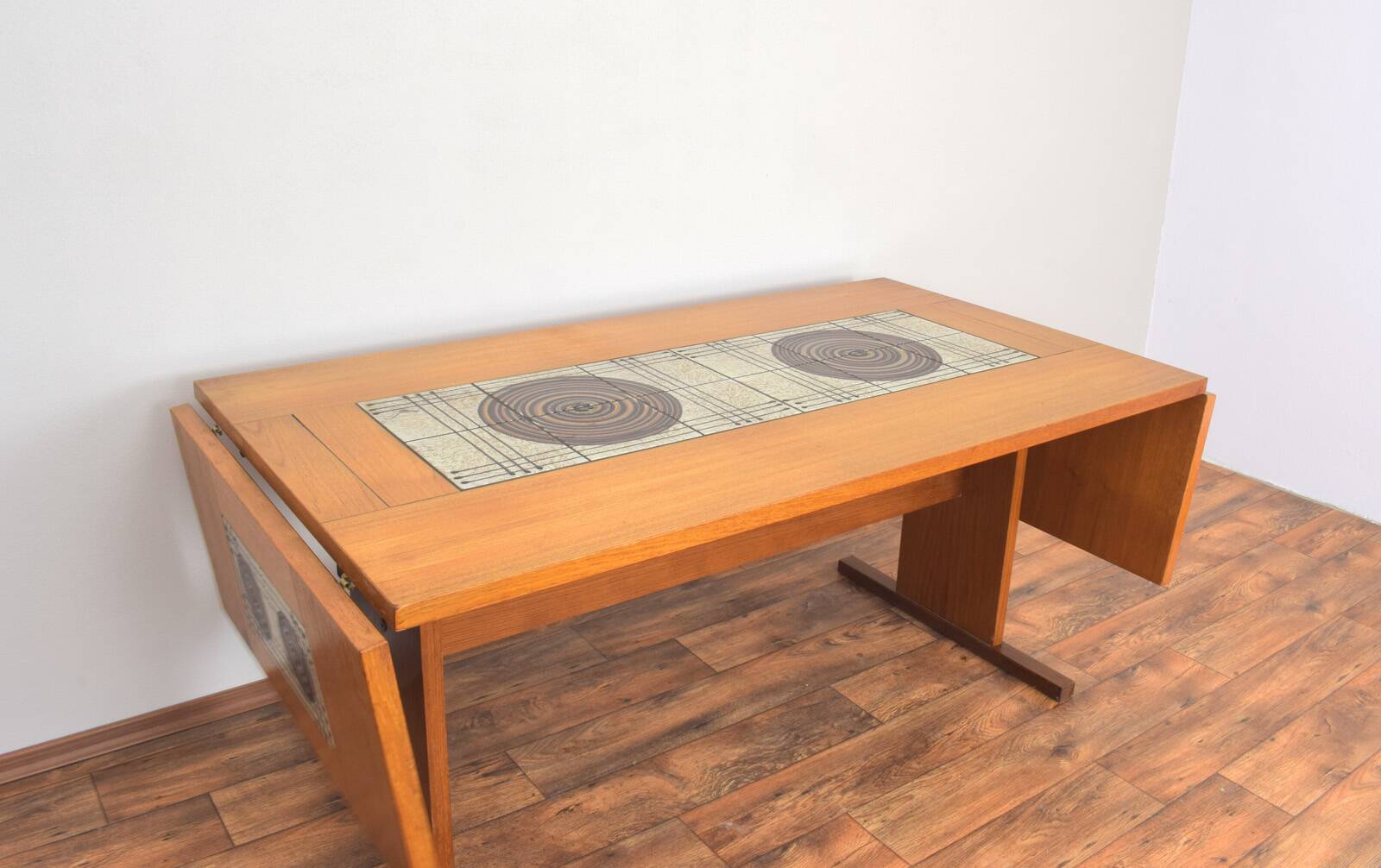 Teak and tile dining table by Gangso Mobler, 1960s