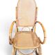 Vintage rocking chair in bamboo and cane