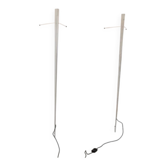 Gilles Derain Pair of Torchere Wall Lights for Lumen Center Italy 1984