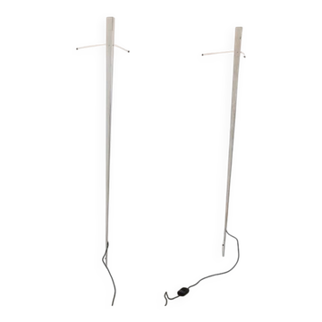 Gilles Derain Pair of Torchere Wall Lights for Lumen Center Italy 1984