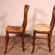 série de 8 chaises paillées en merisier