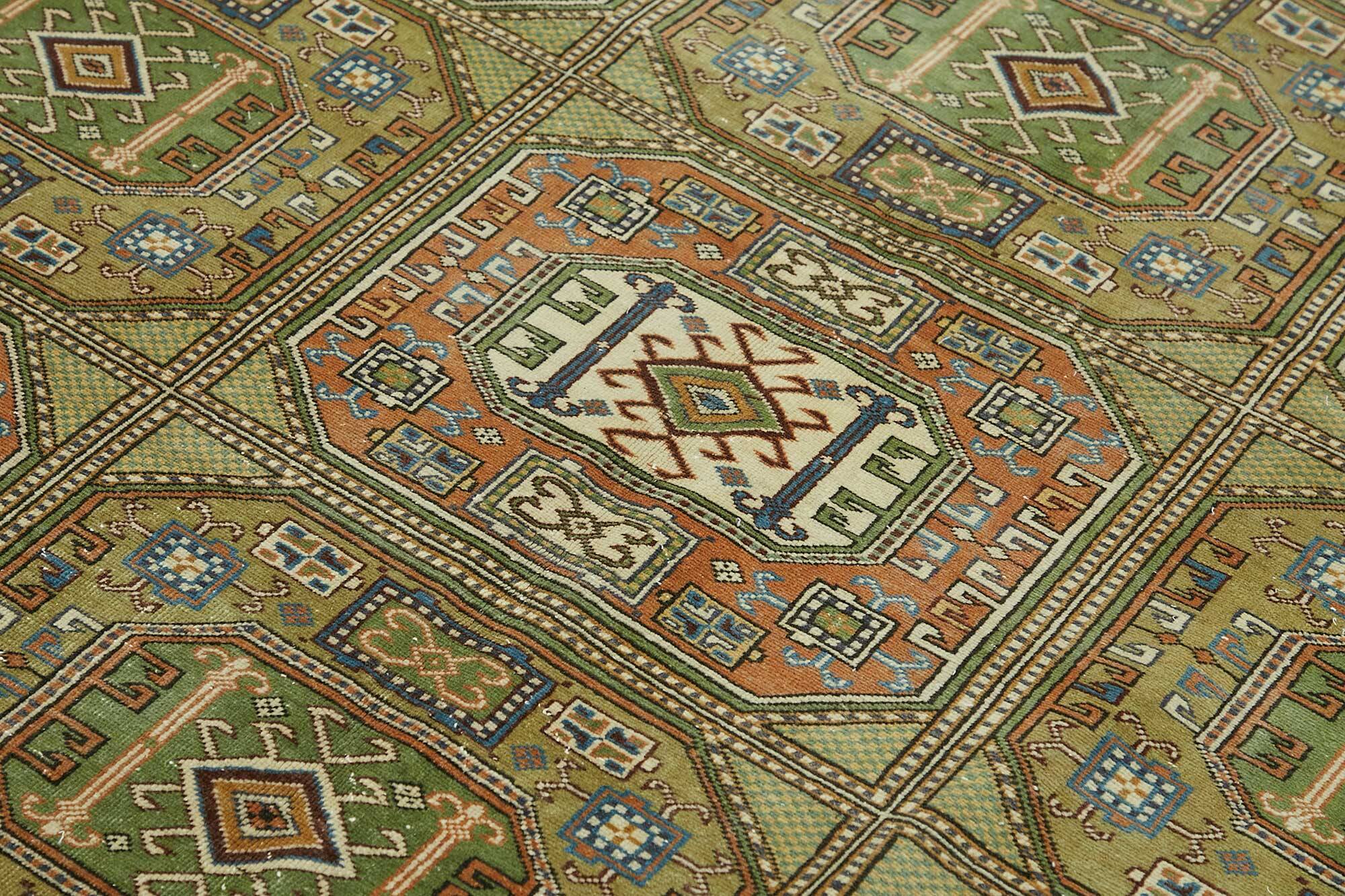 Turkish Wool Vintage Kayseri Rug 195 cm x 288 cm