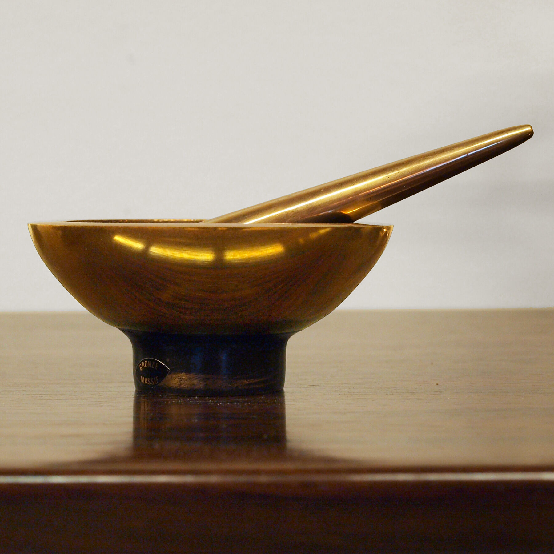 Jacques Lauterbach's bronze pestle ashtray, 1960s