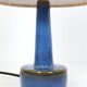 Ceramic table lamp “972” by Søholm with jute shade, mid-century Danish modern design, 1960s/1970s