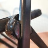 Set of 4 chairs garden foldable metal openwork Italian design Talin vintage black