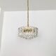 Large Austrian Palazzo Ice Glass Chandelier by J.T. Kalmar