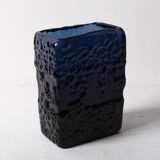 Cobalt Blue Mid-Century Glass Vase by Göte Augustsson, Ruda Glasbruk, 1970s
