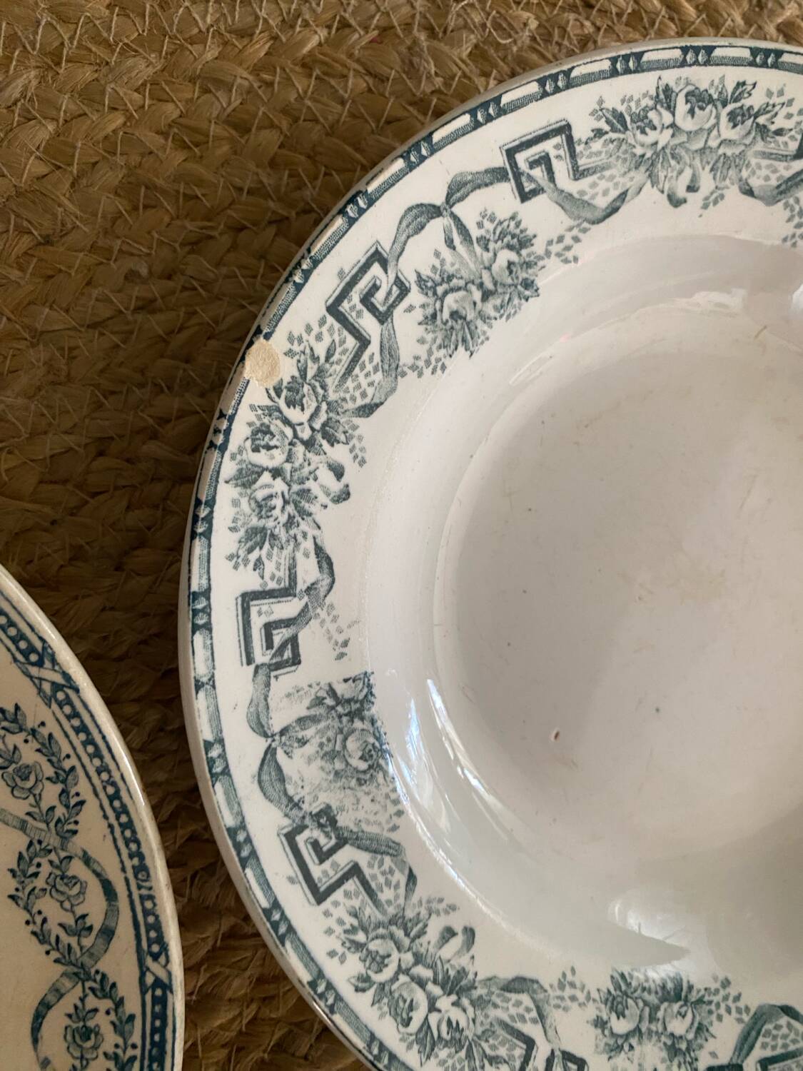 Iron earth soup plates from Moulin des Loups and Salins.