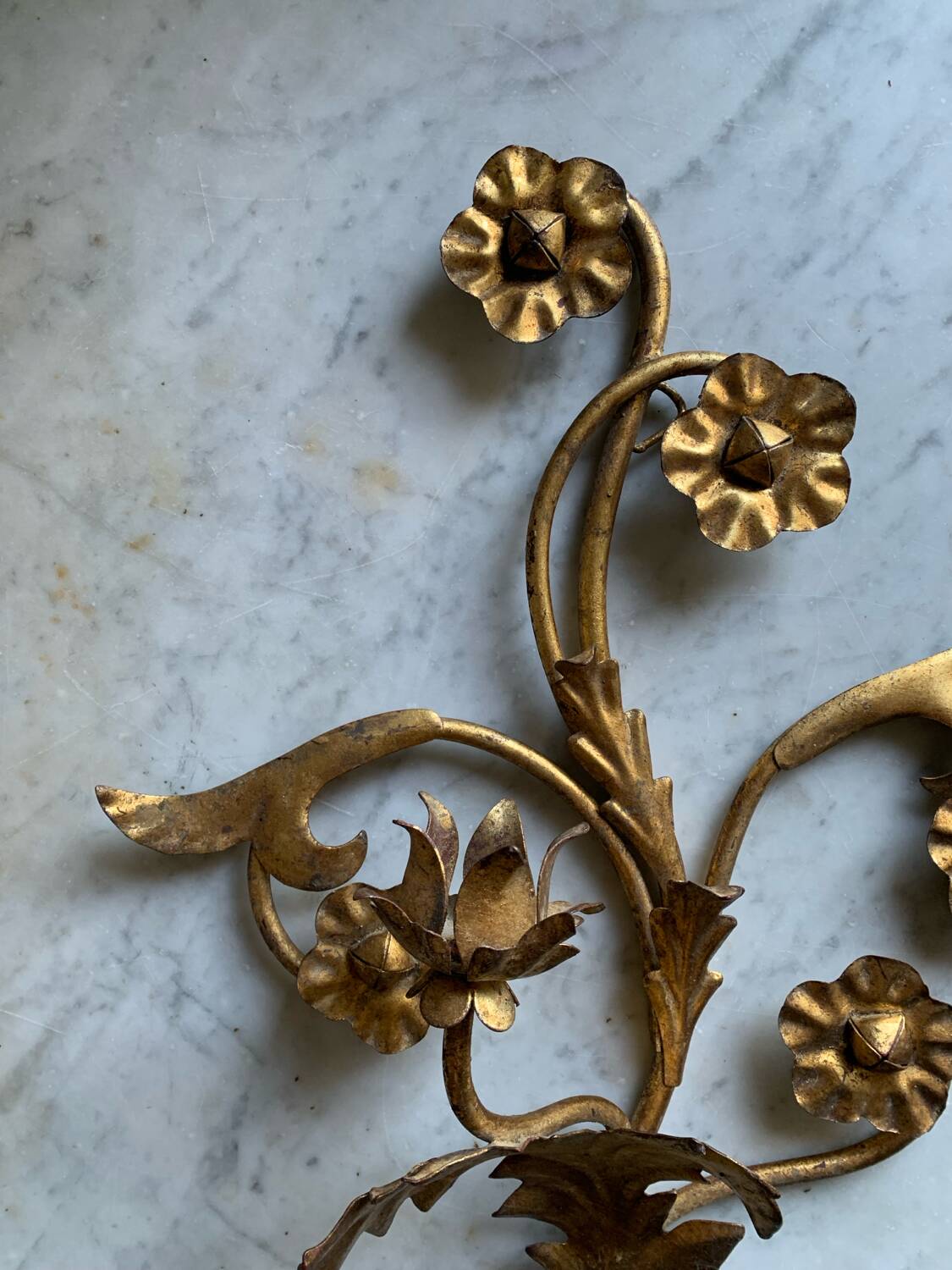 70s wall candle holder