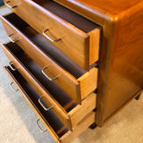 Blond wood chest of drawers circa 1960