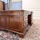 Bureau classique en cuir vert Partnerdesk