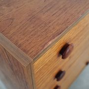 Commode en teck, design danois, années 60, fabriquée au Danemark