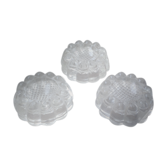 Glass candlesticks