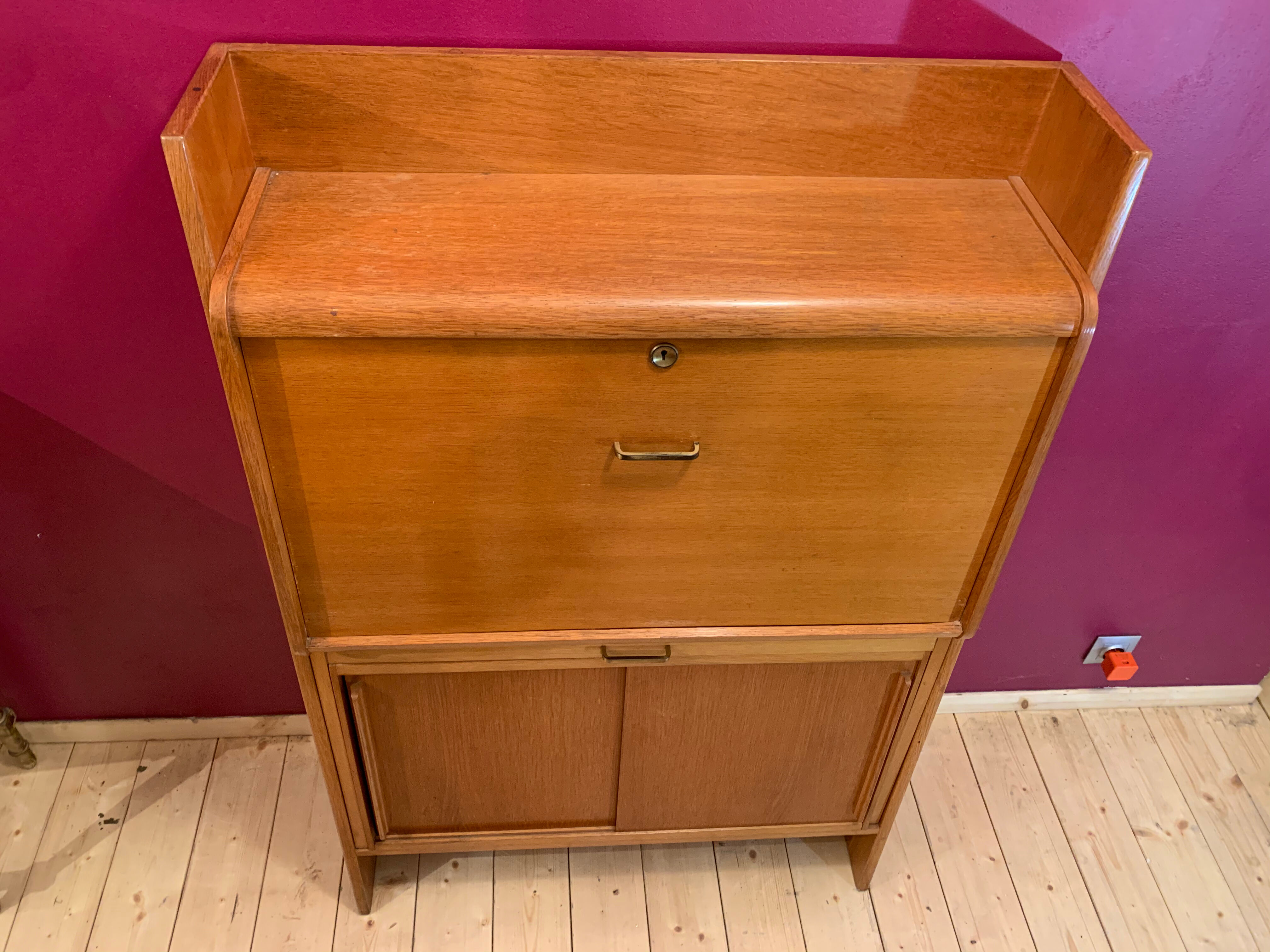 Vintage writing desk by René Jean Caillette