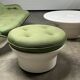 Michel Cadestin – Canapé, pouf et table basse Space Age 1970