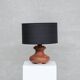 Lampe de Table Mid-Century en Bois, Italie
