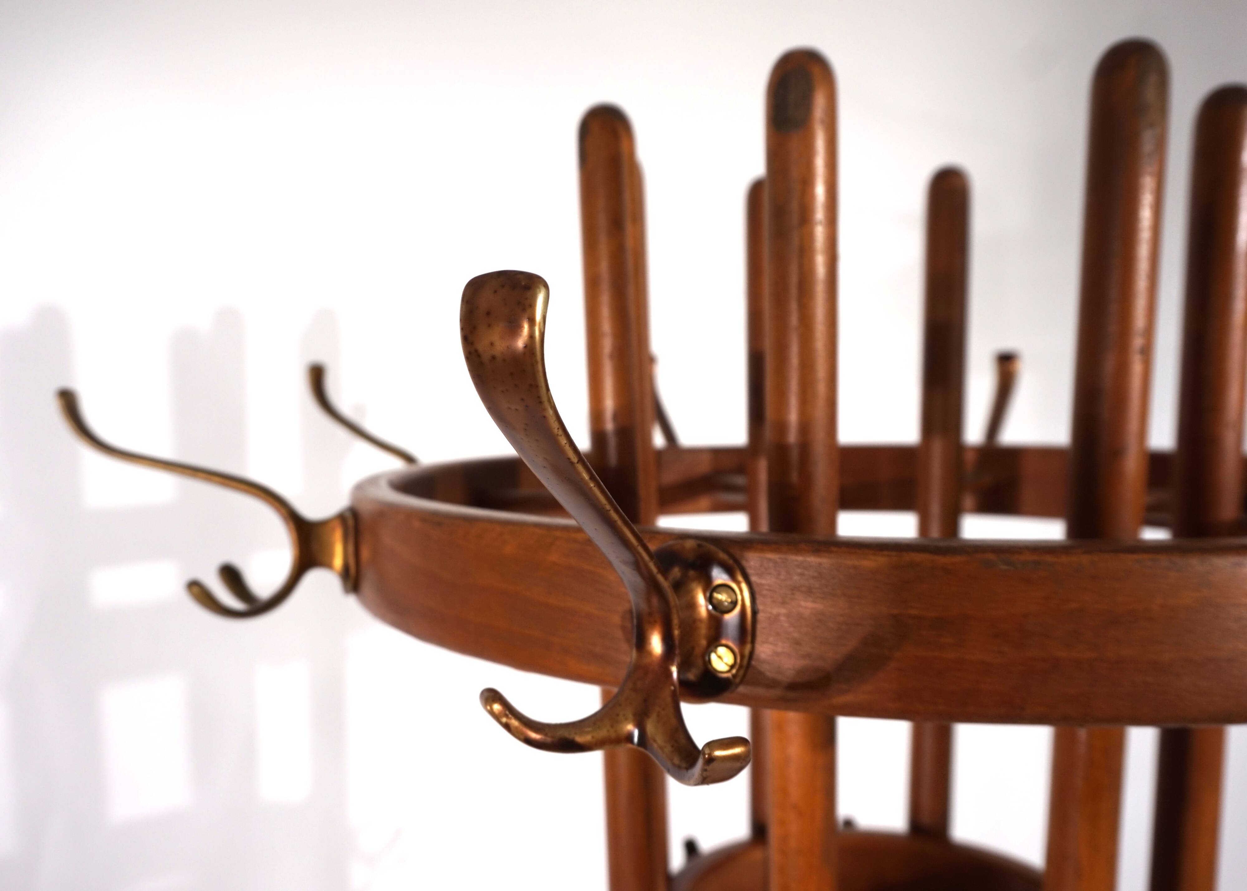 Art Deco rotating coat rack, 1930