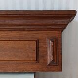 Set of 2 solid oak pediments