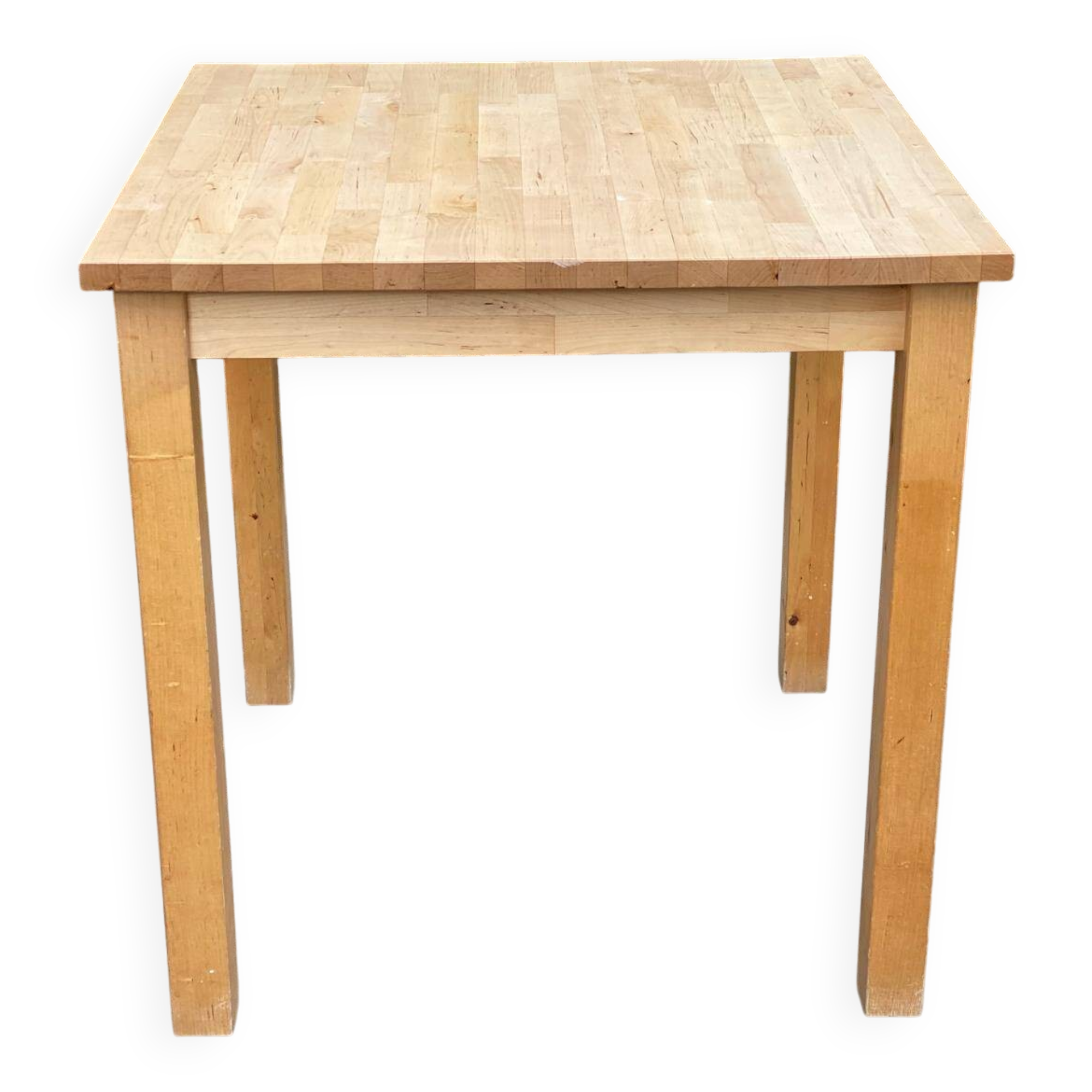 Scandinavian square kitchen table in solid wood 75cm